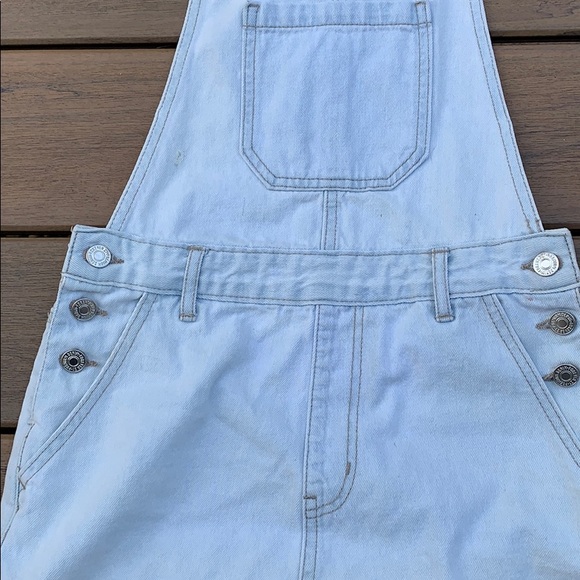 Forever 21 Denim Jumper Skirt Overalls Style - Picture 2 of 9